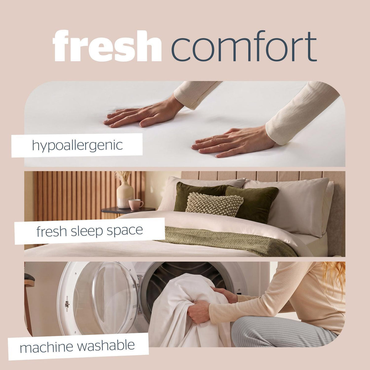 Silentnight White Super Soft Perfect Fit Fitted Sheet