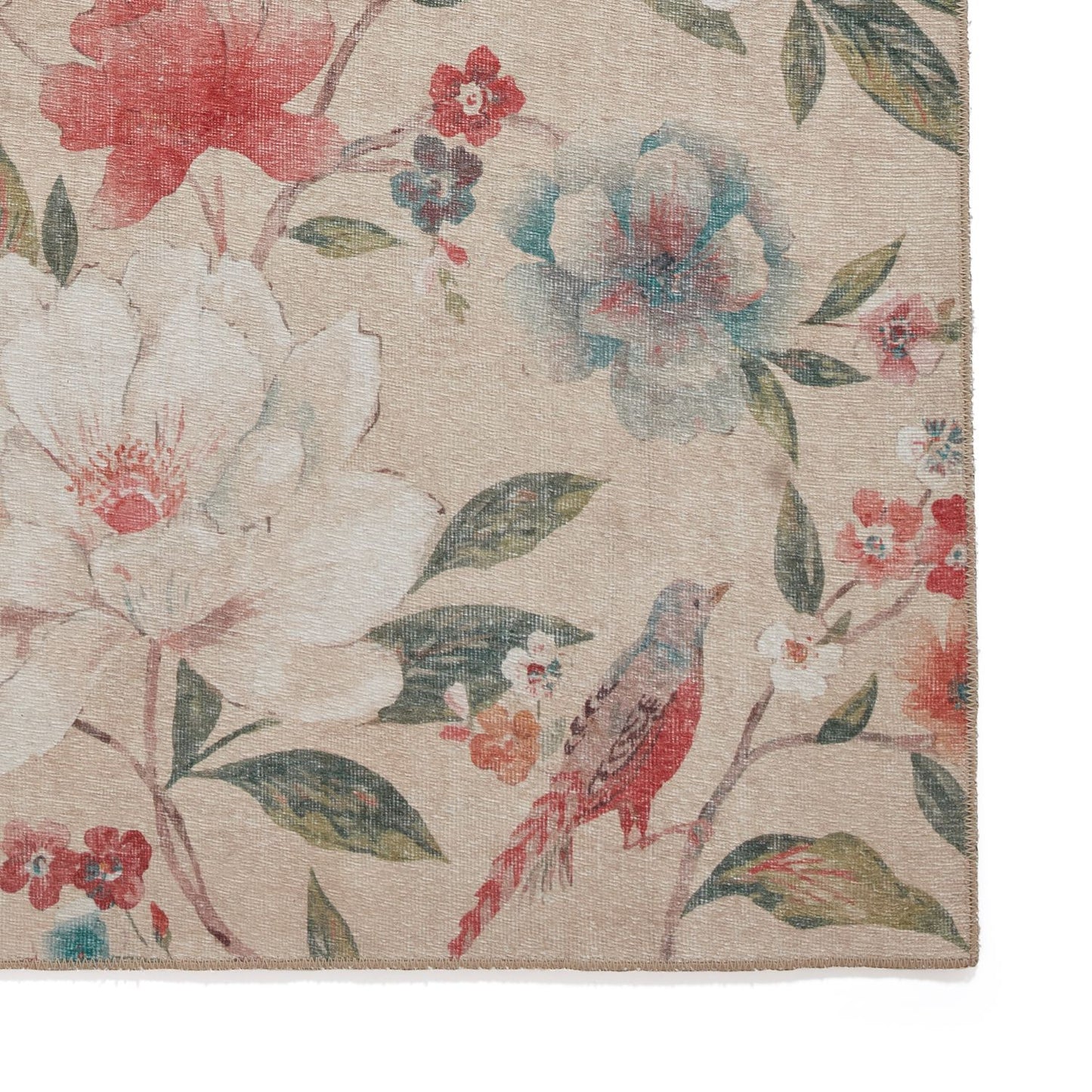 Catherine Lansfield Pipa Floral Natural Rug