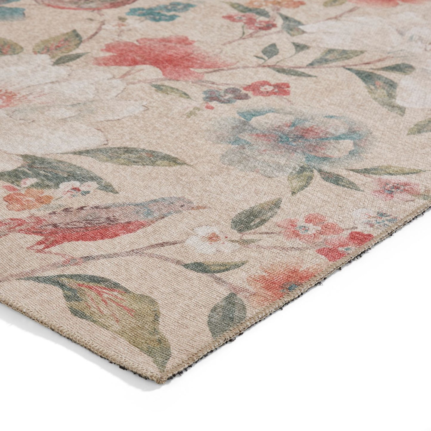 Catherine Lansfield Pipa Floral Natural Rug