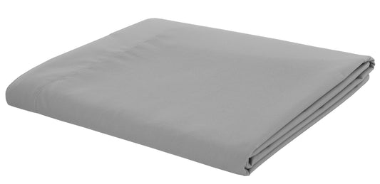 Catherine Lansfield Grey Easy Iron Percale Combed Flat Sheet