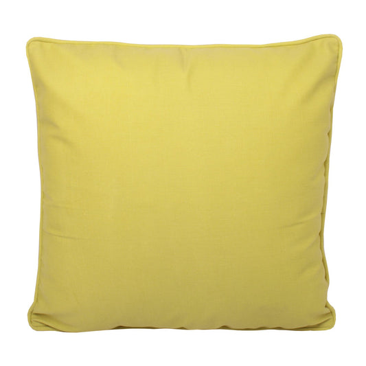 Yellow Plain Dye Outdoor Cushion (43cm x 43cm)