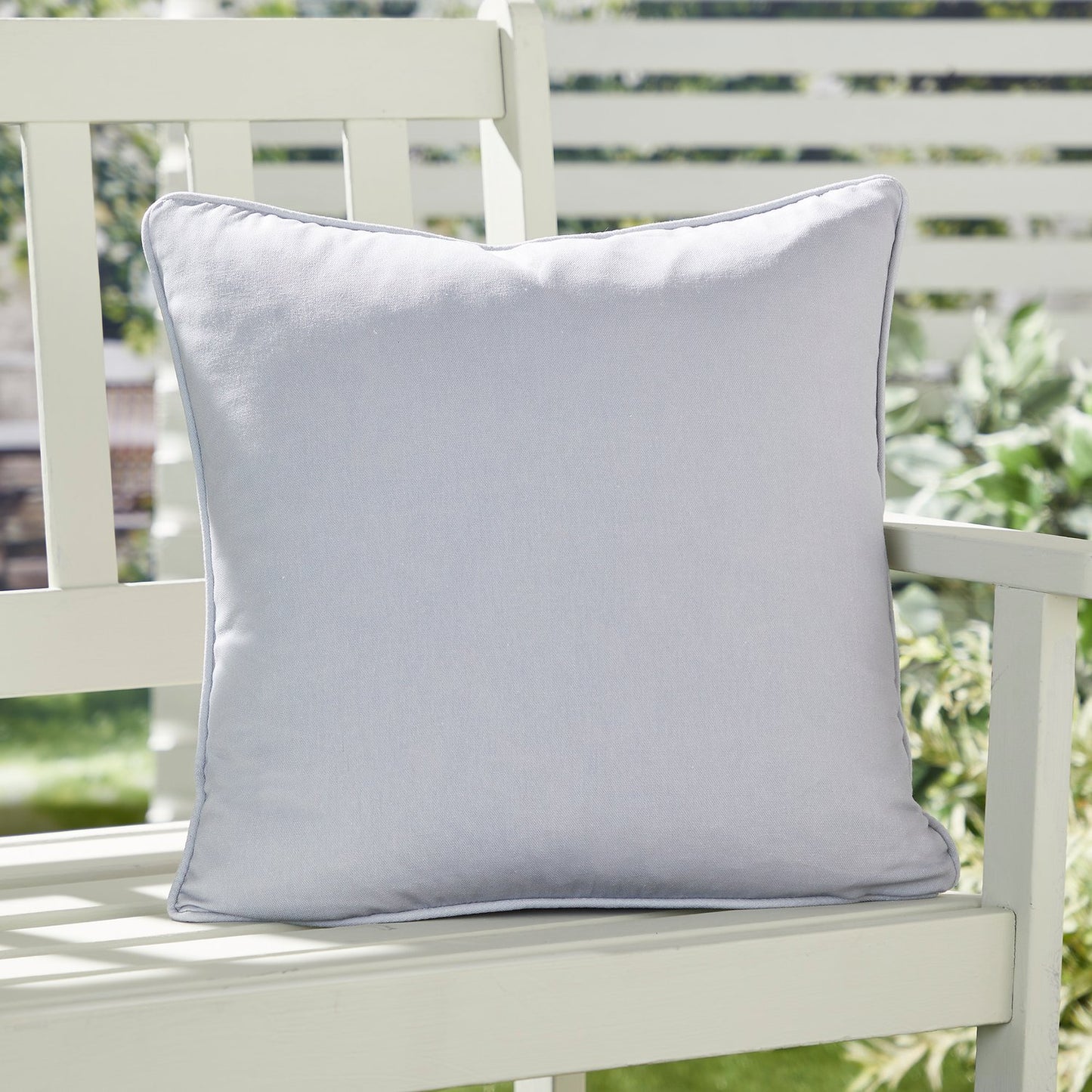 Silver Plain Dye Outdoor Cushion (43cm x 43cm)