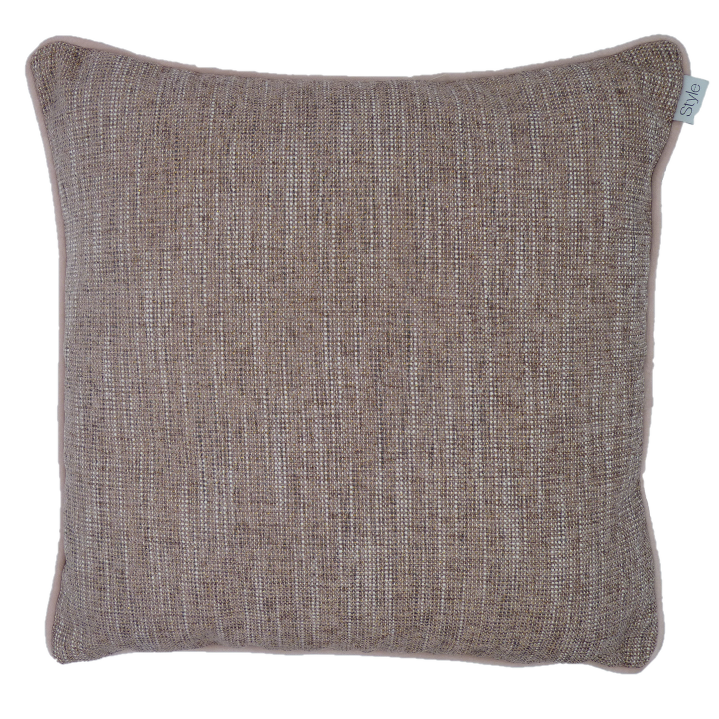 Polaris Blush Pink Textured weave Velvet Cushion (45cm x 45cm)