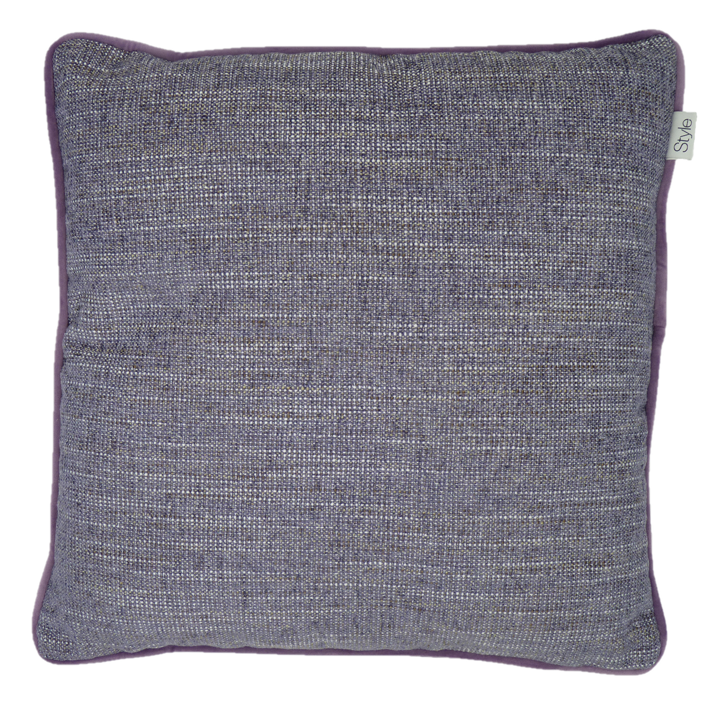 Polaris Lavender Purple Textured weave Velvet Cushion (45cm x 45cm)