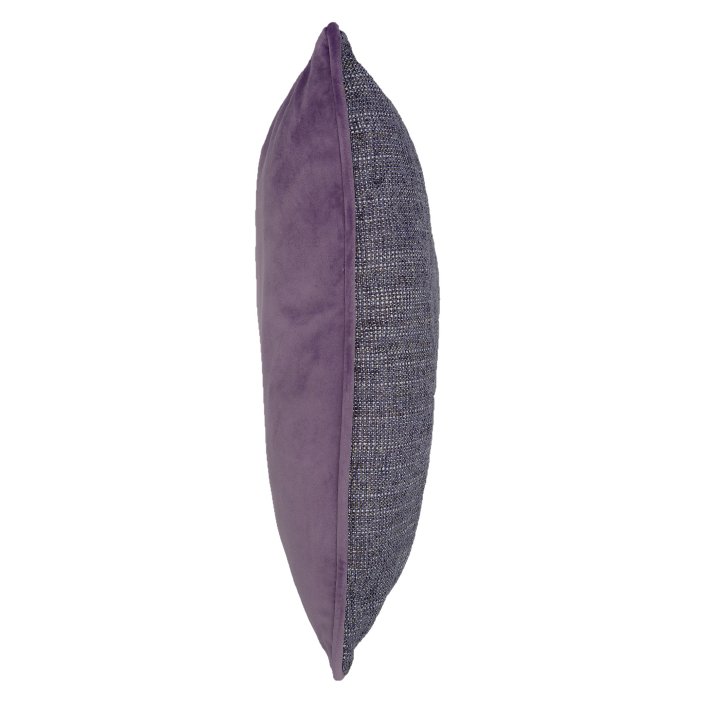 Polaris Lavender Purple Textured weave Velvet Cushion (45cm x 45cm)