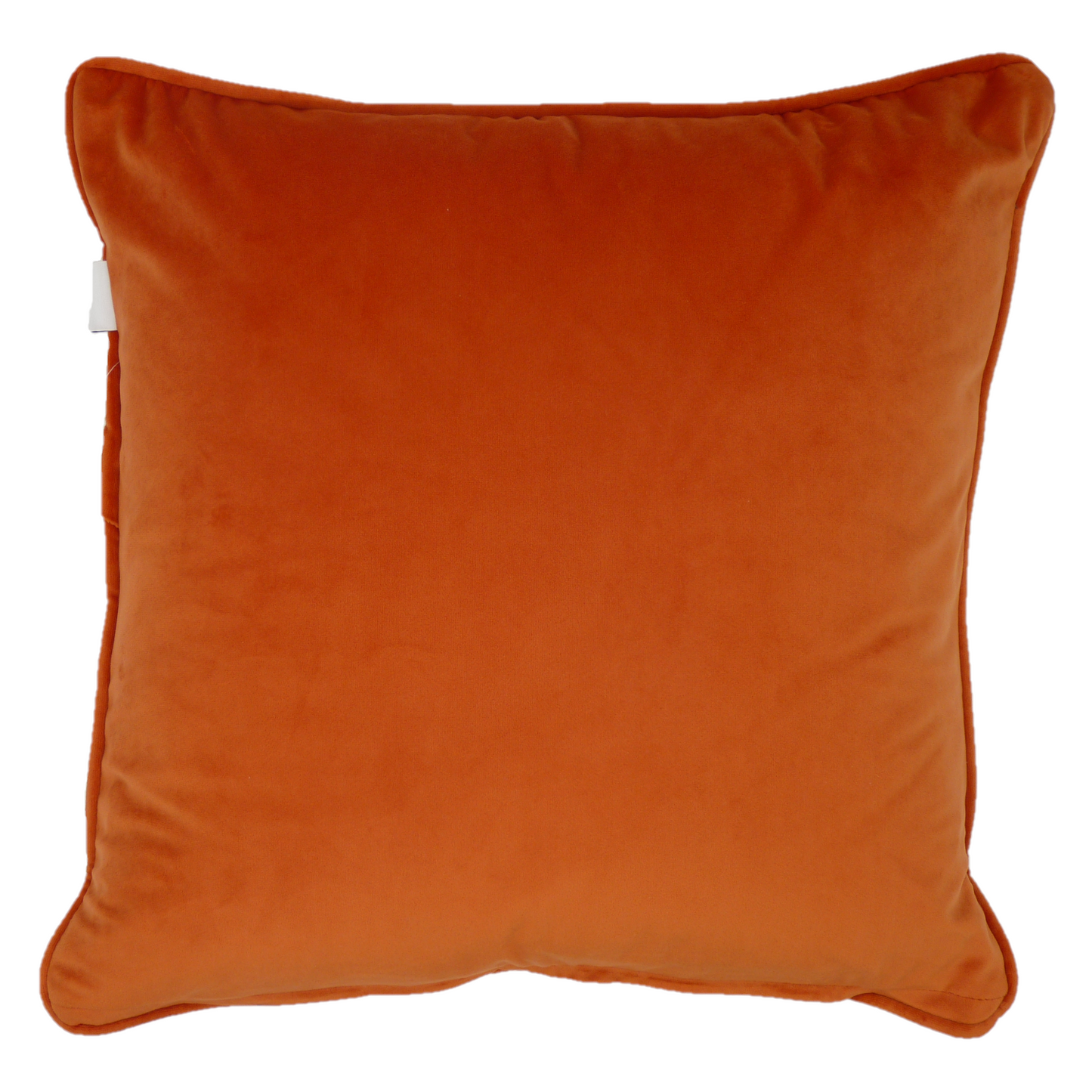 Polaris Orange Textured Weave Velvet Cushion (45cm x 45cm)