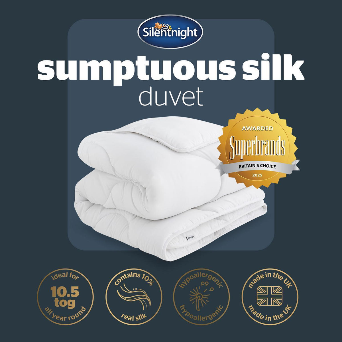 Silentnight Prestige Collection Sumptuous Silk 10.5 Tog Duvet