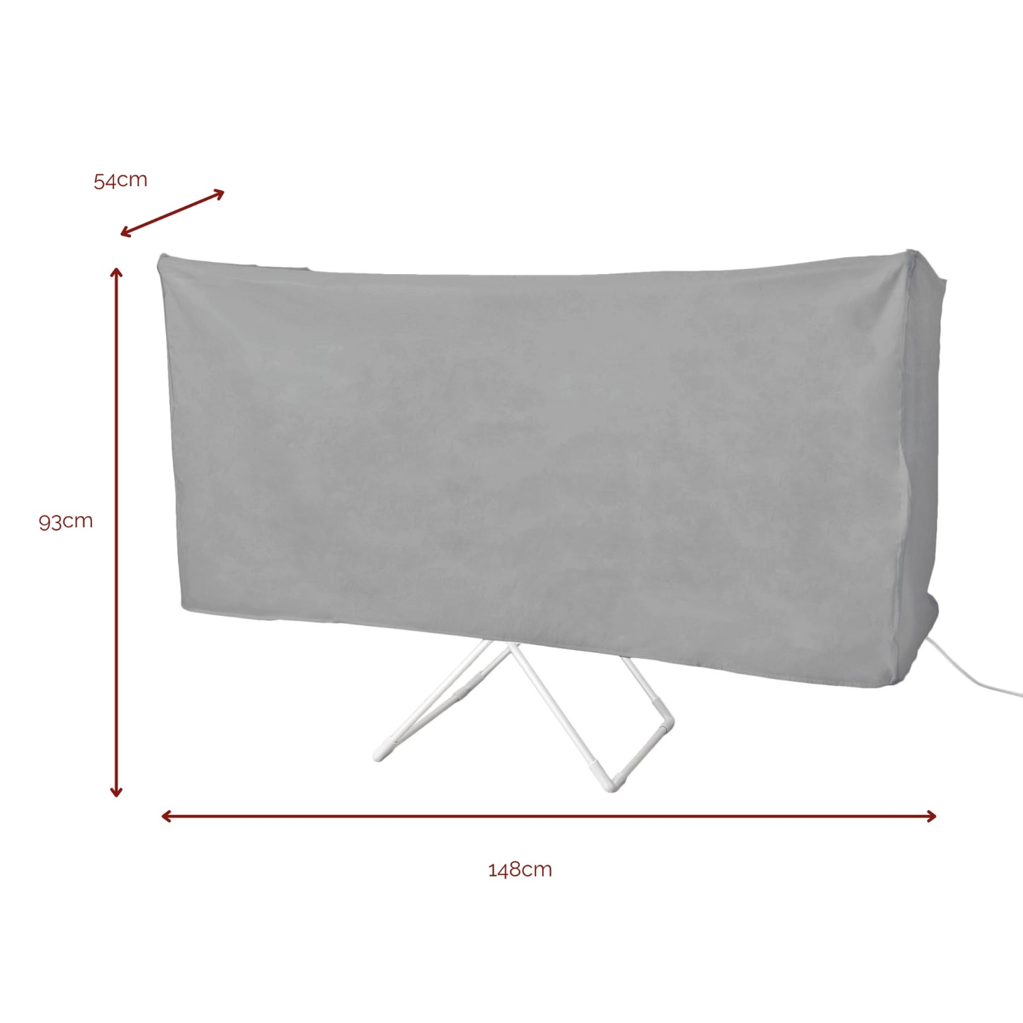 Rediffusion Heated Winged Airer With Cover