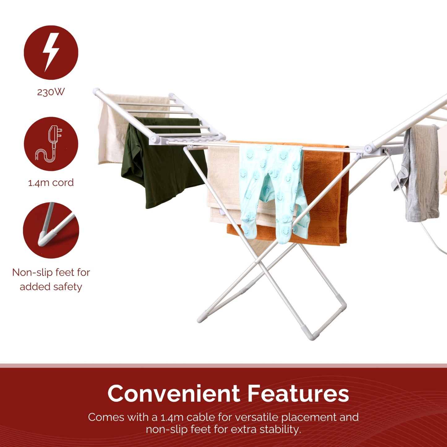 Rediffusion Heated Winged Airer With Cover