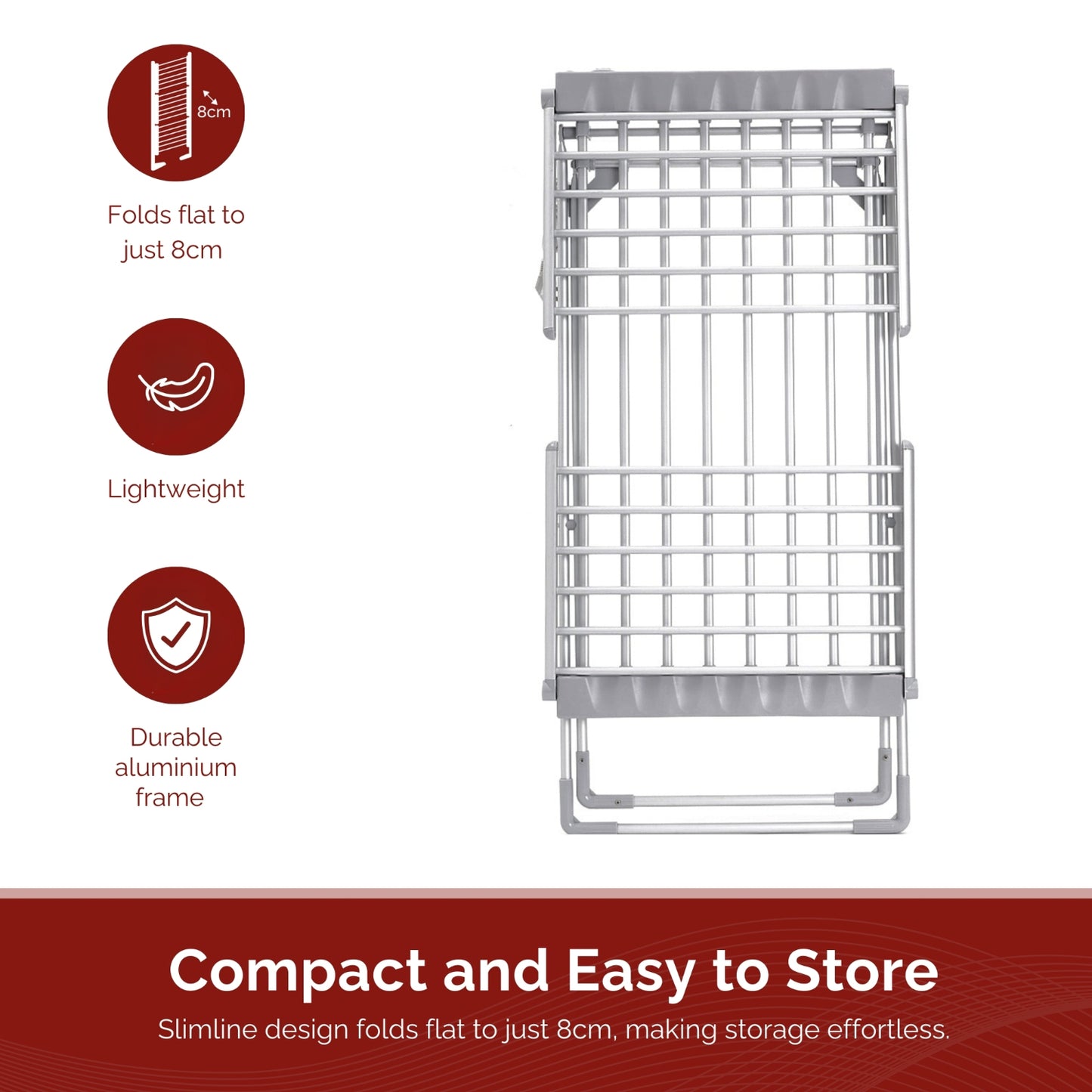 Rediffusion Heated Winged Airer With Cover