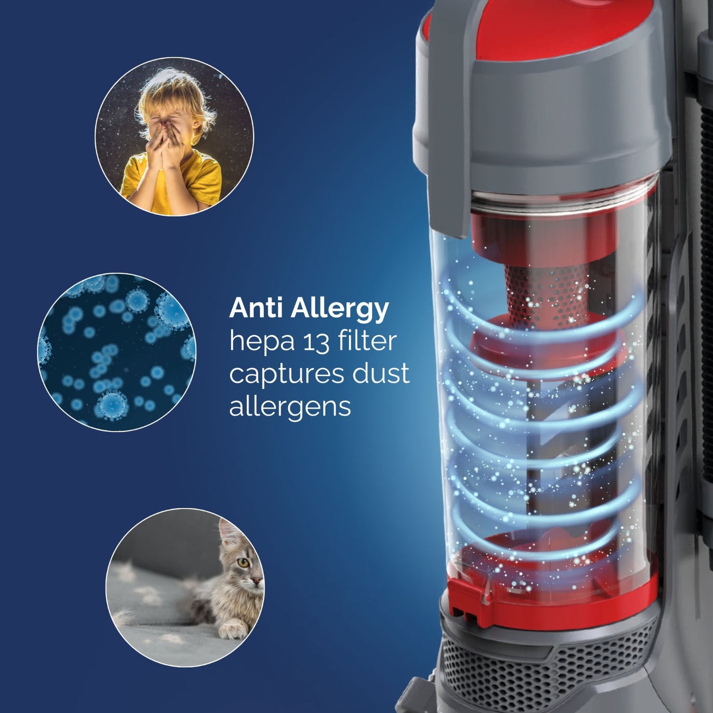 Rediffusion Upright Red Vacuum Cleaner