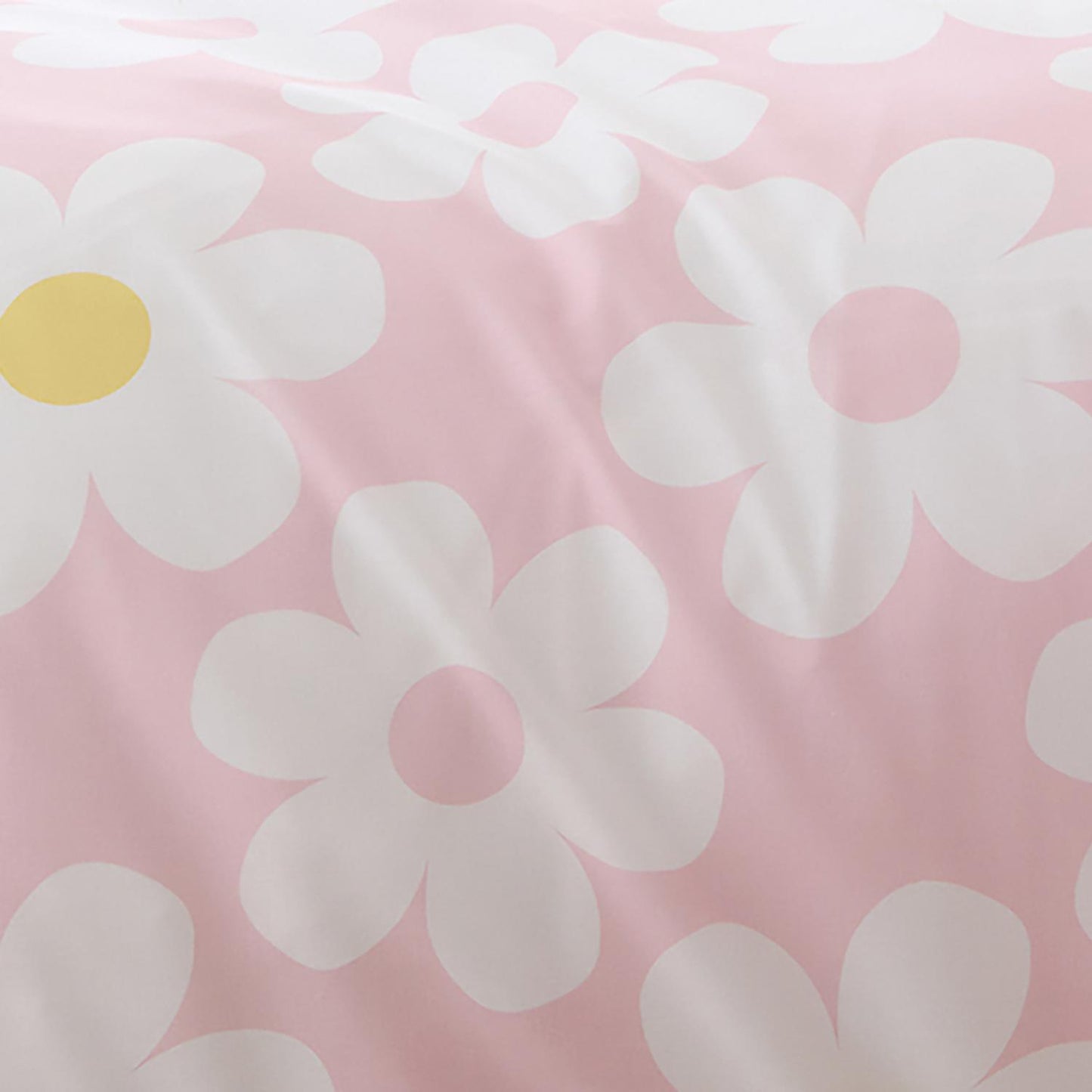 Retro Daisy Pink Easy Care Kids Duvet Set