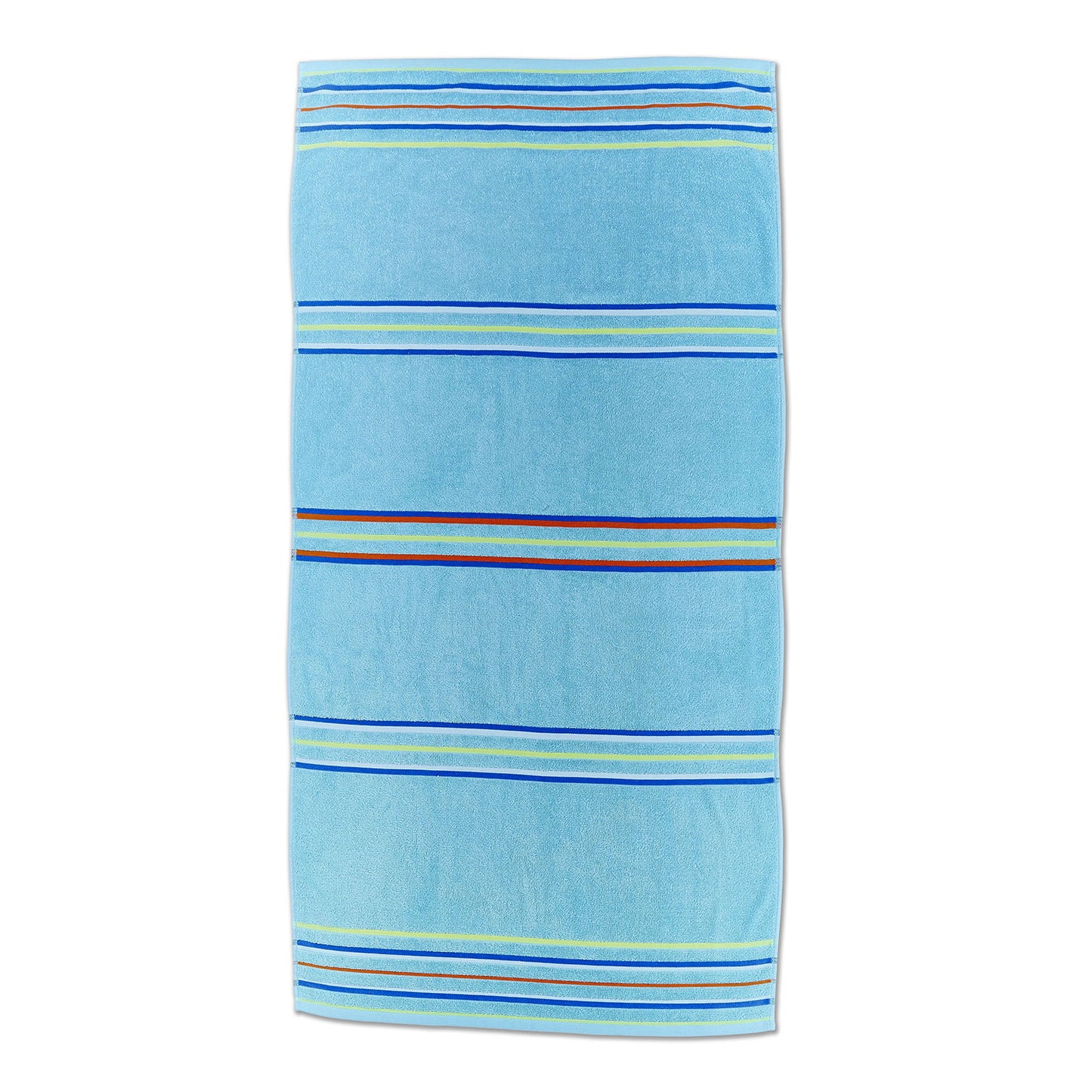 Catherine Lansfield Rainbow Light / Dark Blue Beach Towel Pair