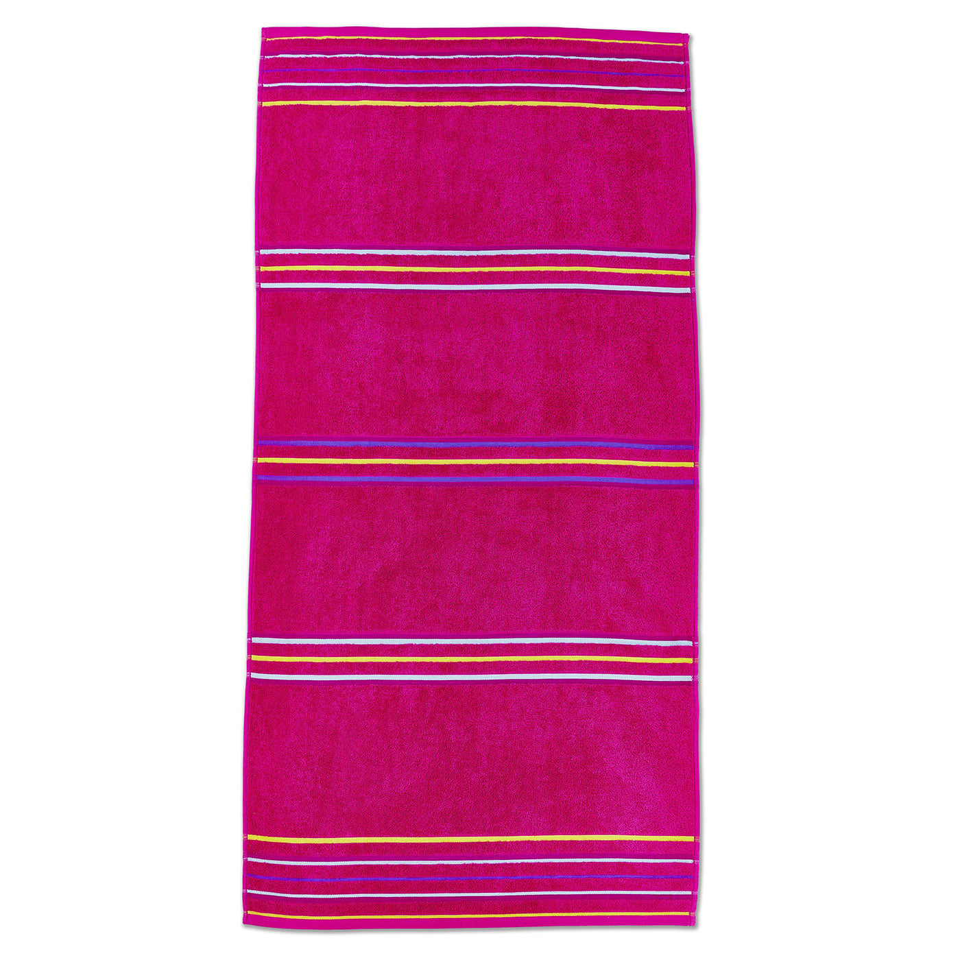 Catherine Lansfield Rainbow Orange / Pink Beach Towel Pair
