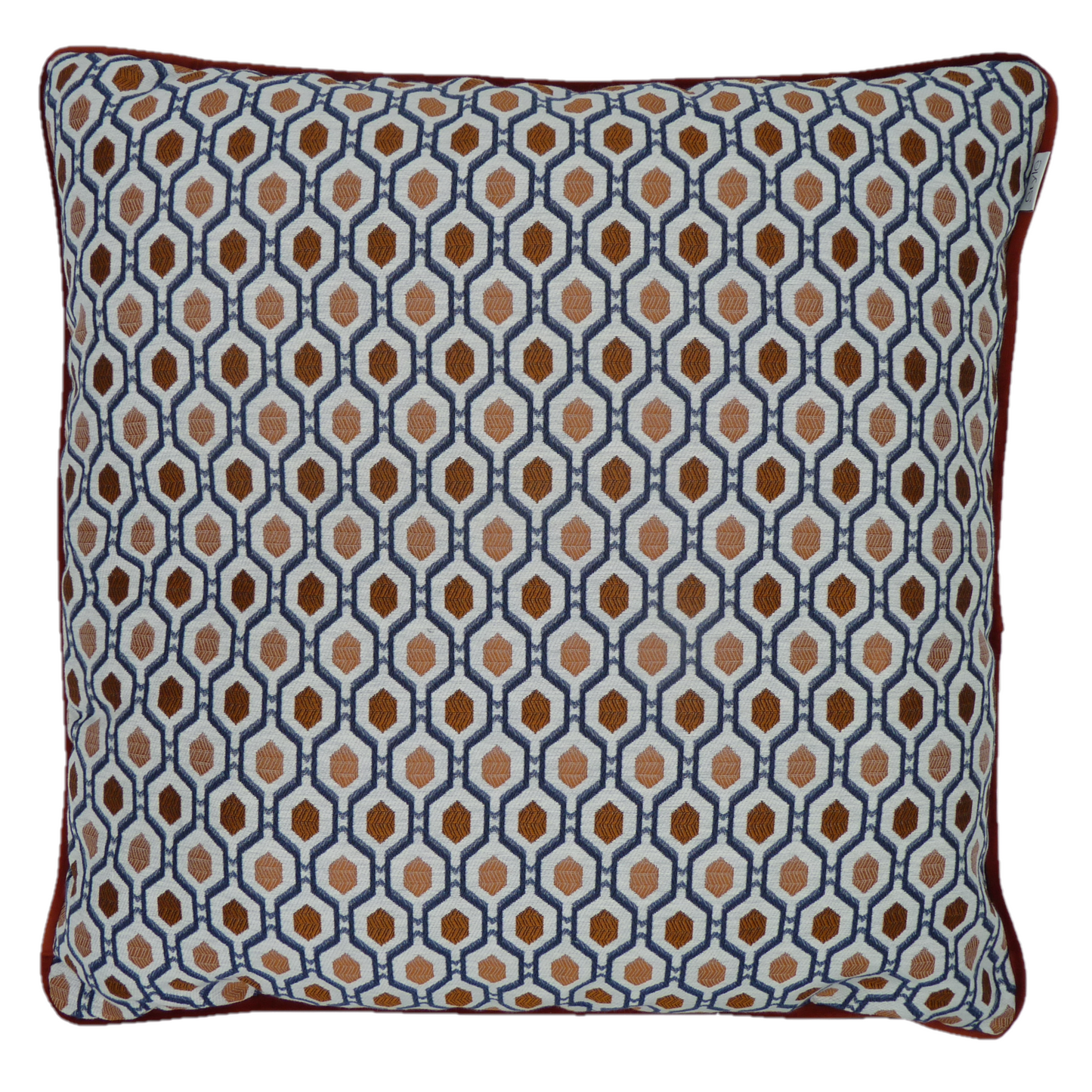 Orange geometric cushions deals