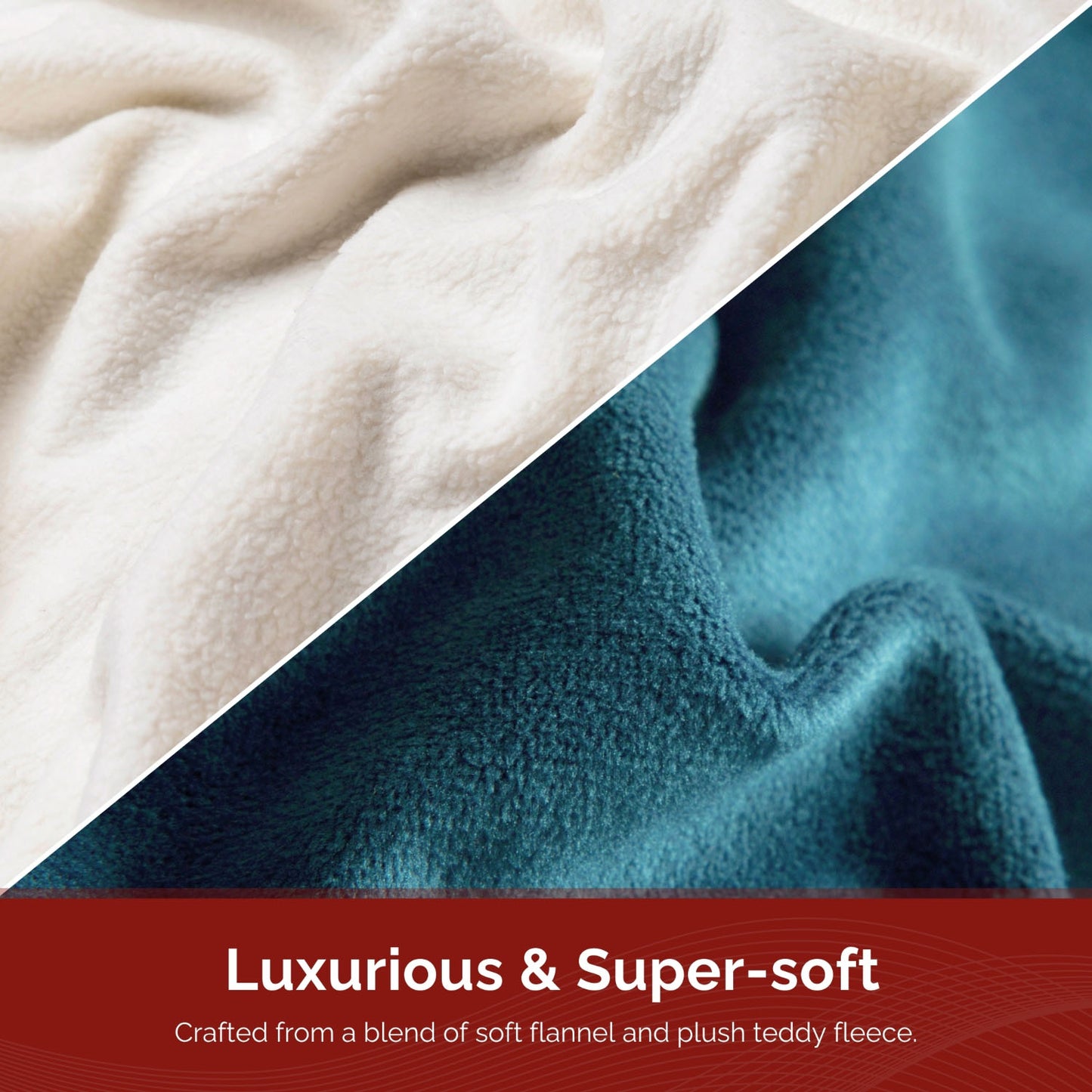 Rediffusion Cosy Snug Teal Luxury Heated Throw