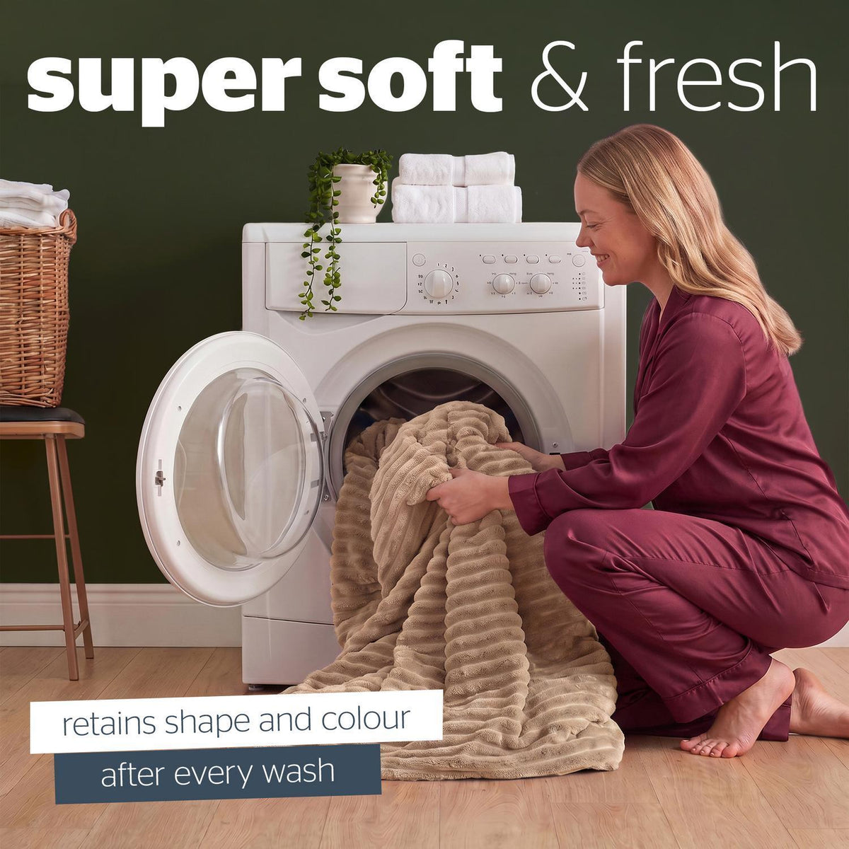 Silentnight Faux Fur Natural Duvet Set