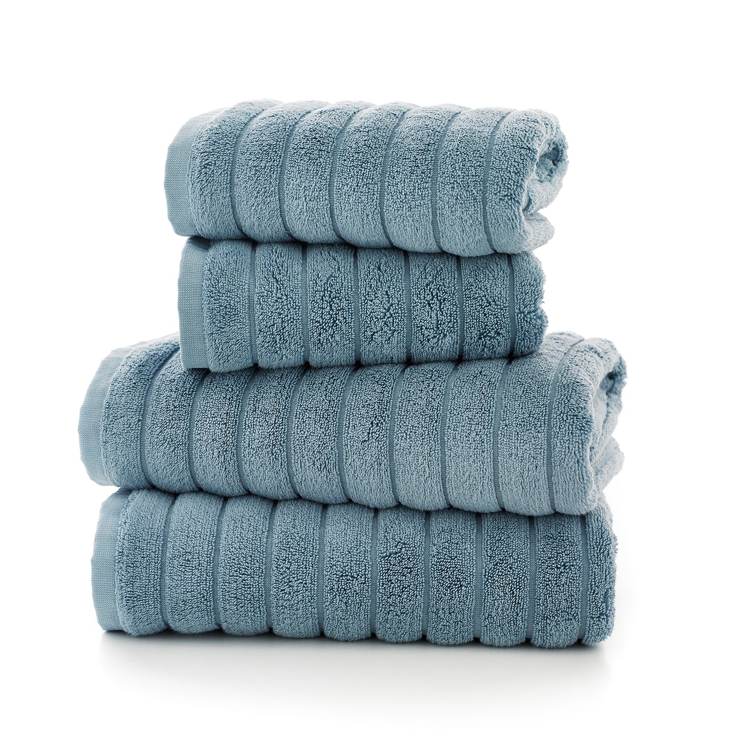 The Lyndon Company Ribbleton 700gsm Zero Twist Blue Towels