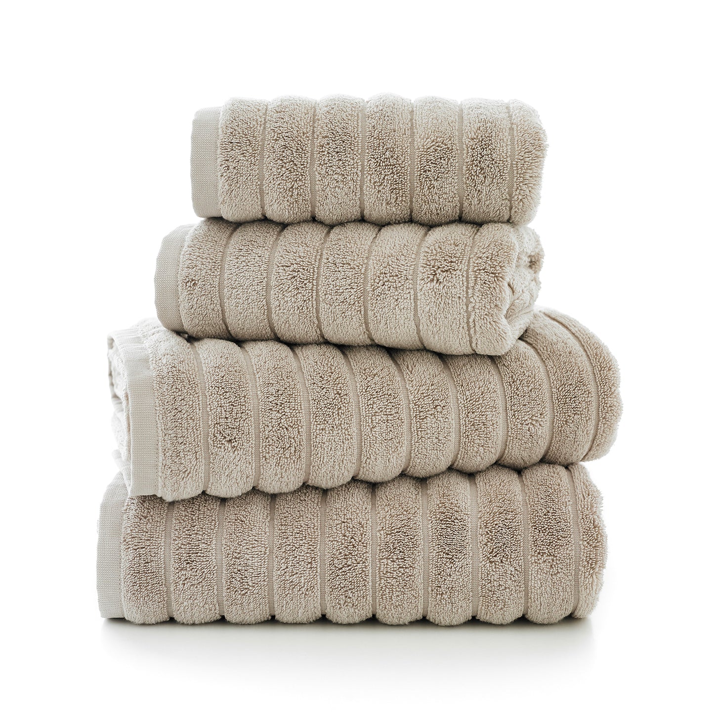 The Lyndon Company Ribbleton 700gsm Zero Twist Stone Towels