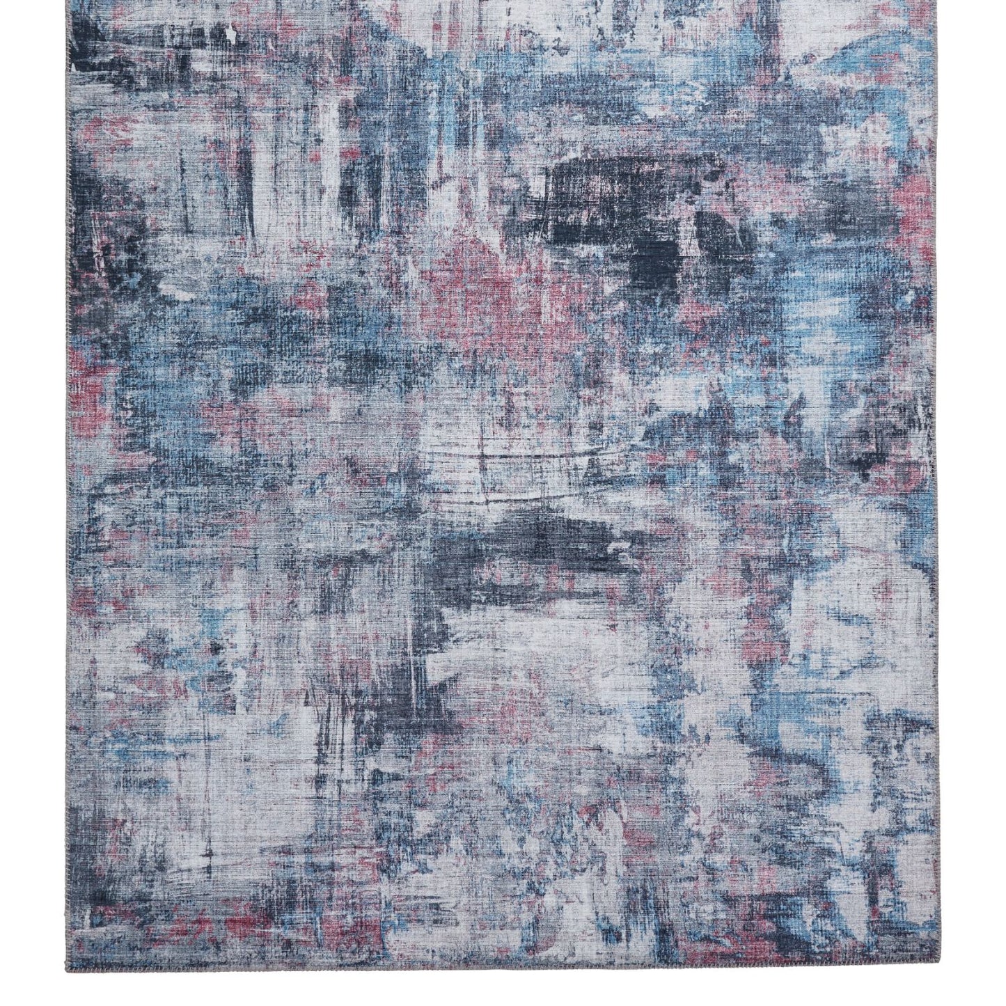 Rio G4719 Pink and Blue Lightweight Abstract Rug