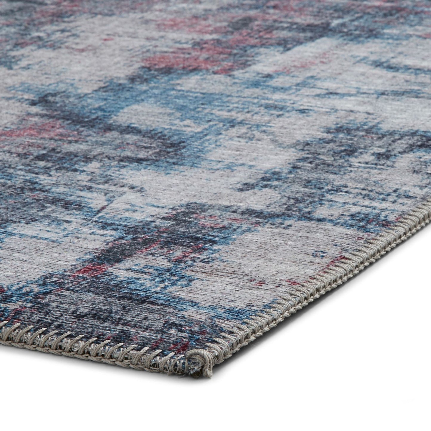 Rio G4719 Pink and Blue Lightweight Abstract Rug