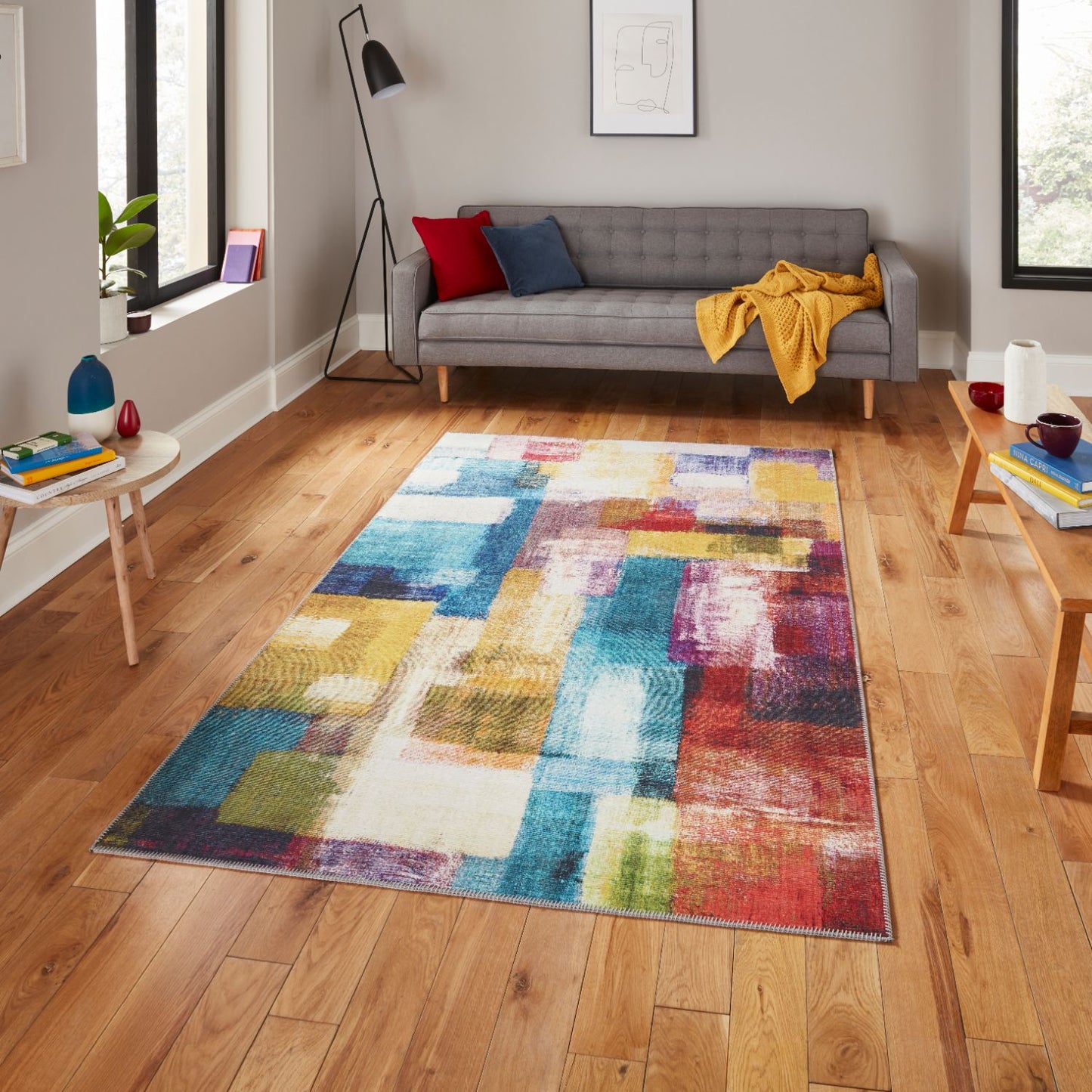 Rio G4721 Multi Lightweight Abstract Rug