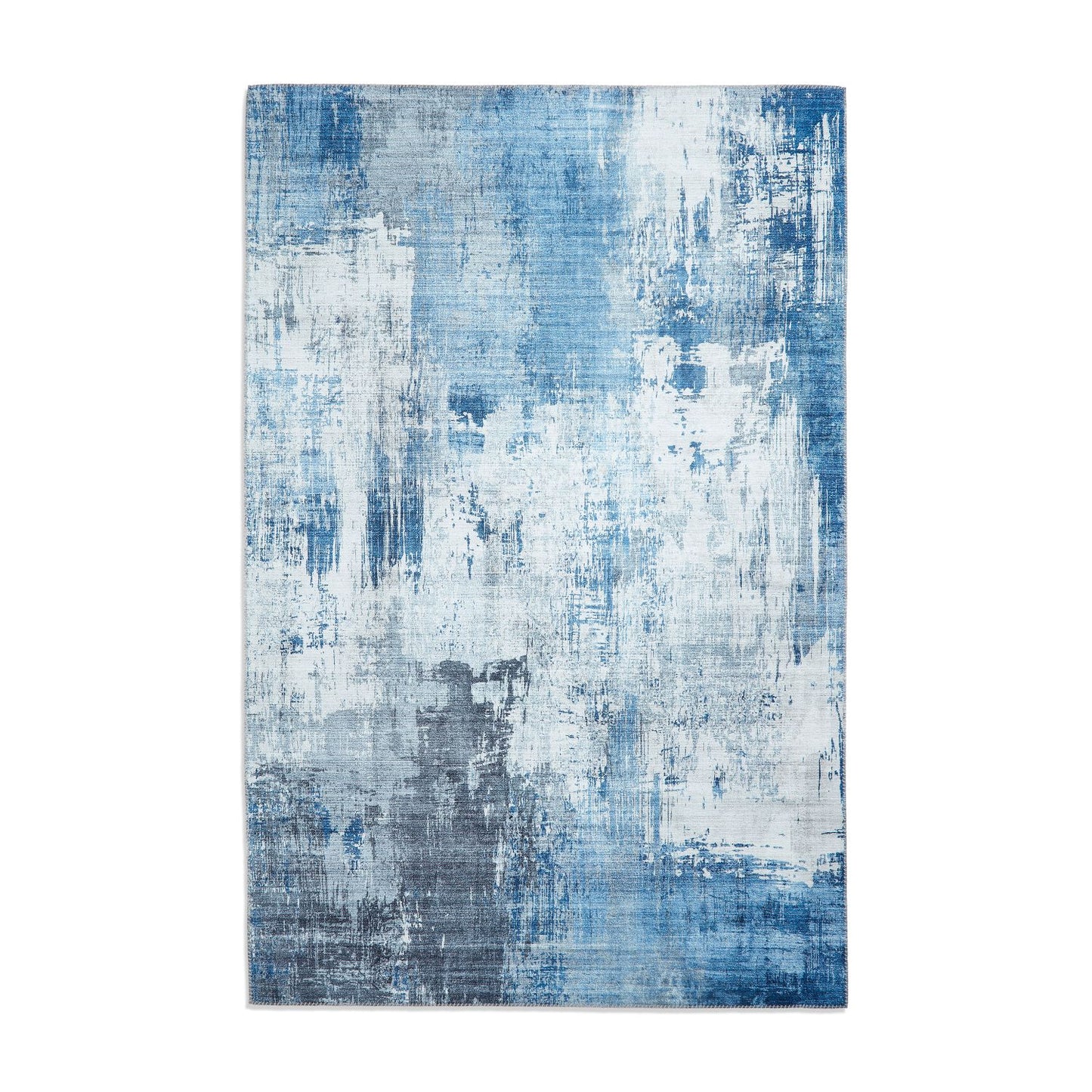 Rio G5536 Grey and Blue Modern Abstract Rug