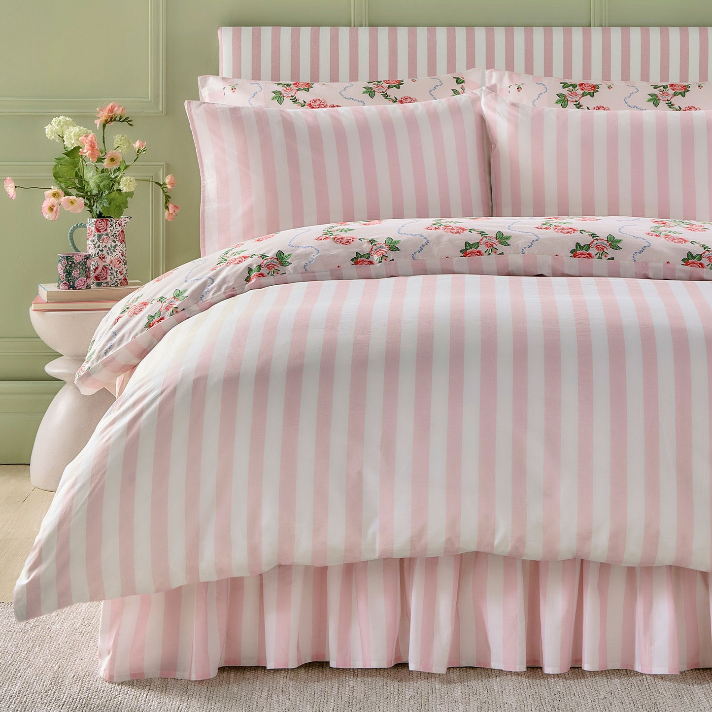 Cath Kidston Rose Flutter Pink Duvet Set