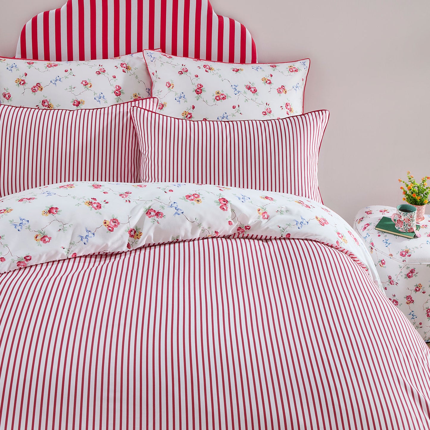 Cath Kidston Rose And Bows Duvet Set