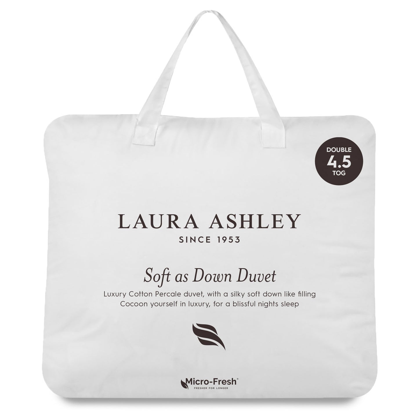 Laura Ashley Soft As Down Cotton 4.5 Tog Duvet