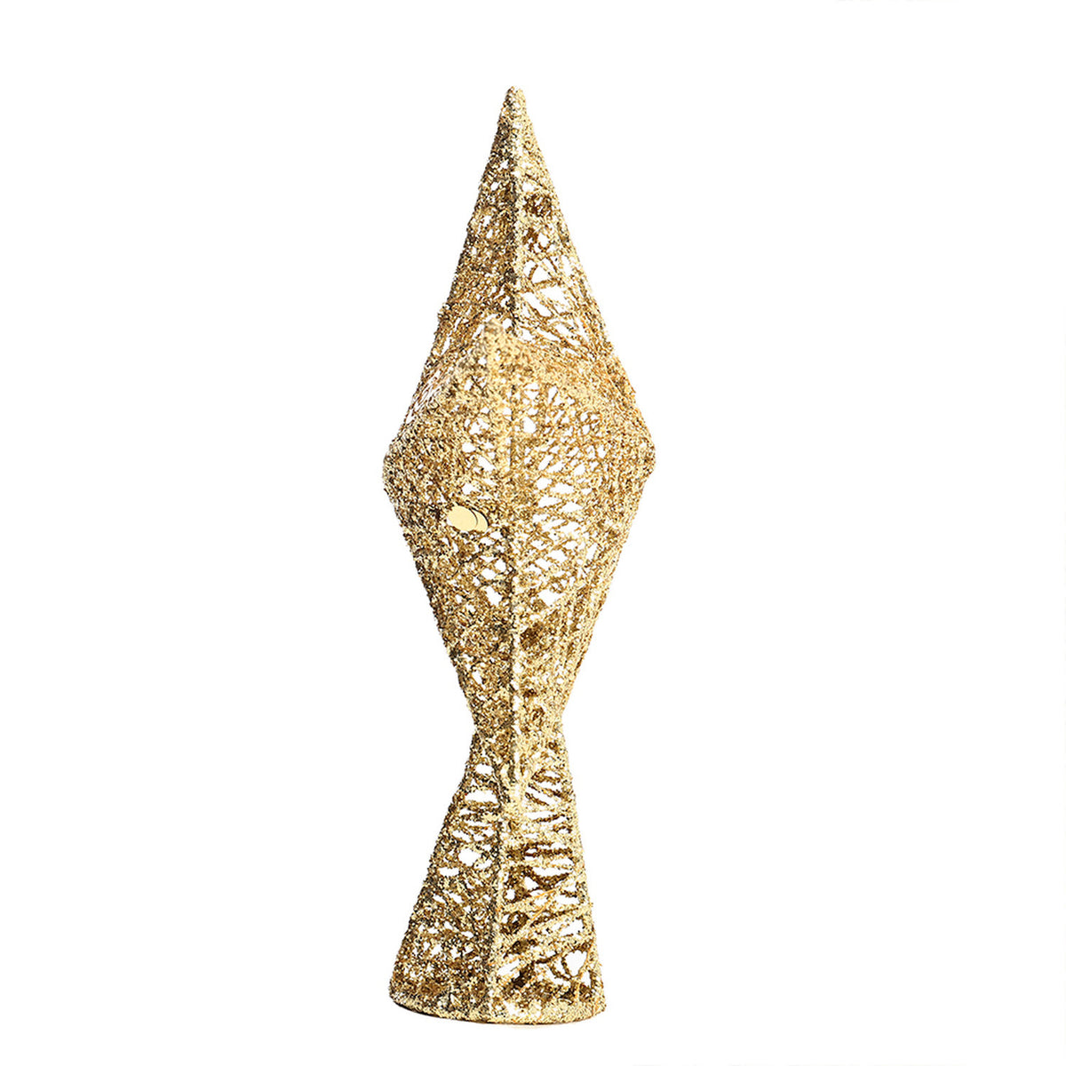 Gold Glitter Star Christmas Tree Topper 30cm