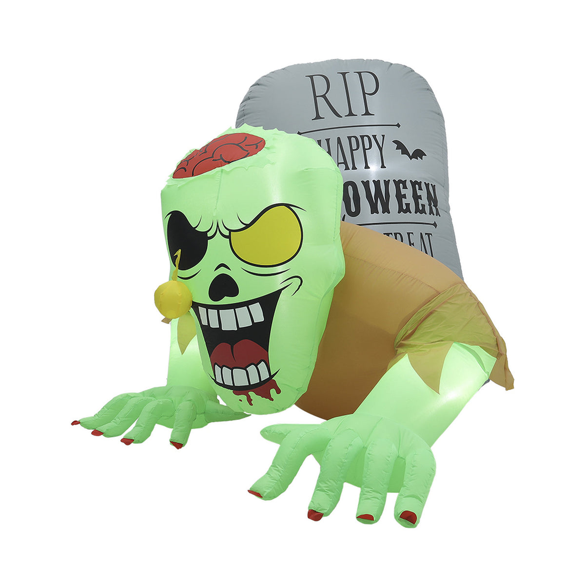 Inflatable Halloween LED Zombie Tombstone 4.9ft