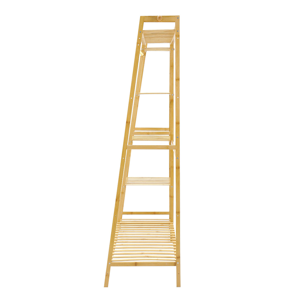 7-Tier Natural Bamboo Clothes Rack