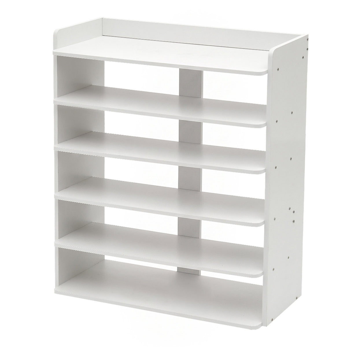 Wooden 6 Tier Shoe Rack White