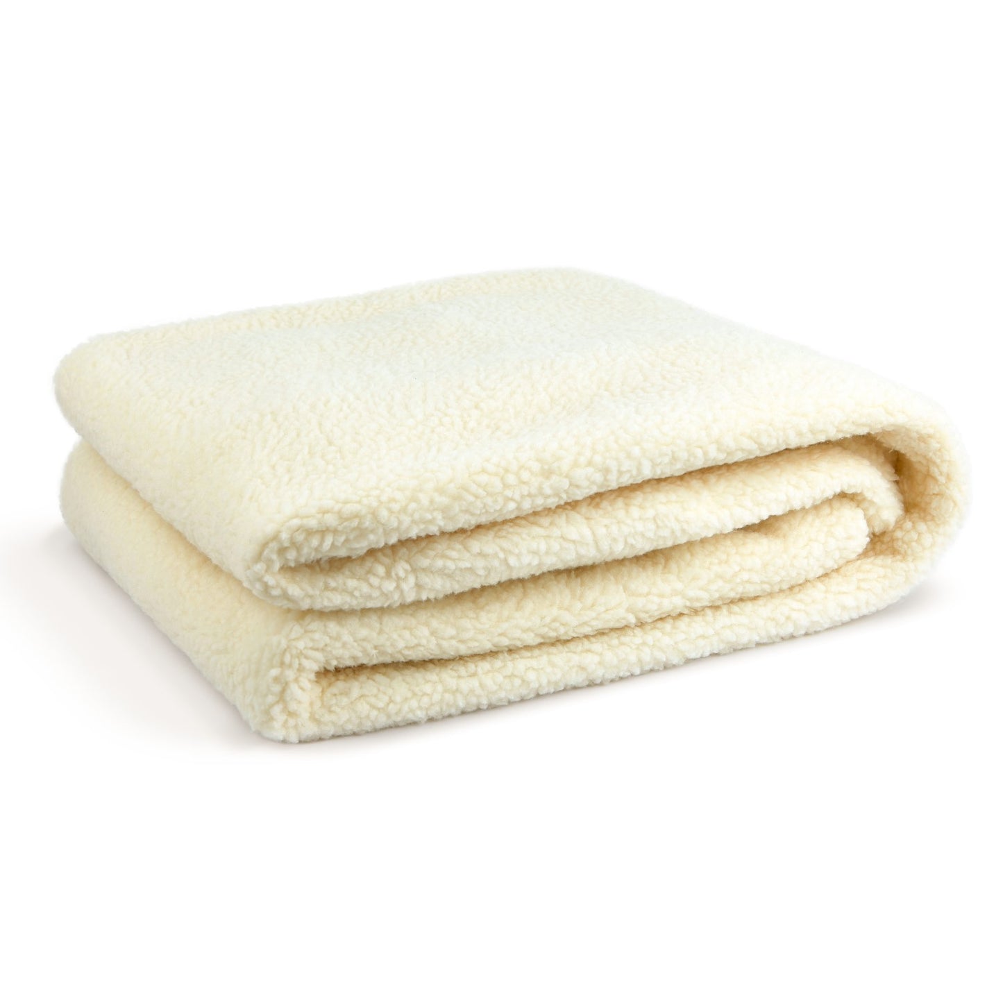 Cream Fleece Mattress Topper