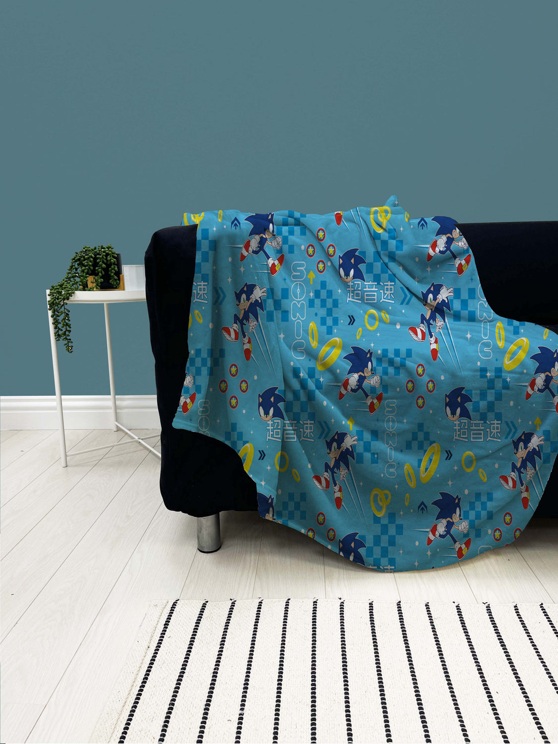 Sonic Geo Rotary Fleece Blanket