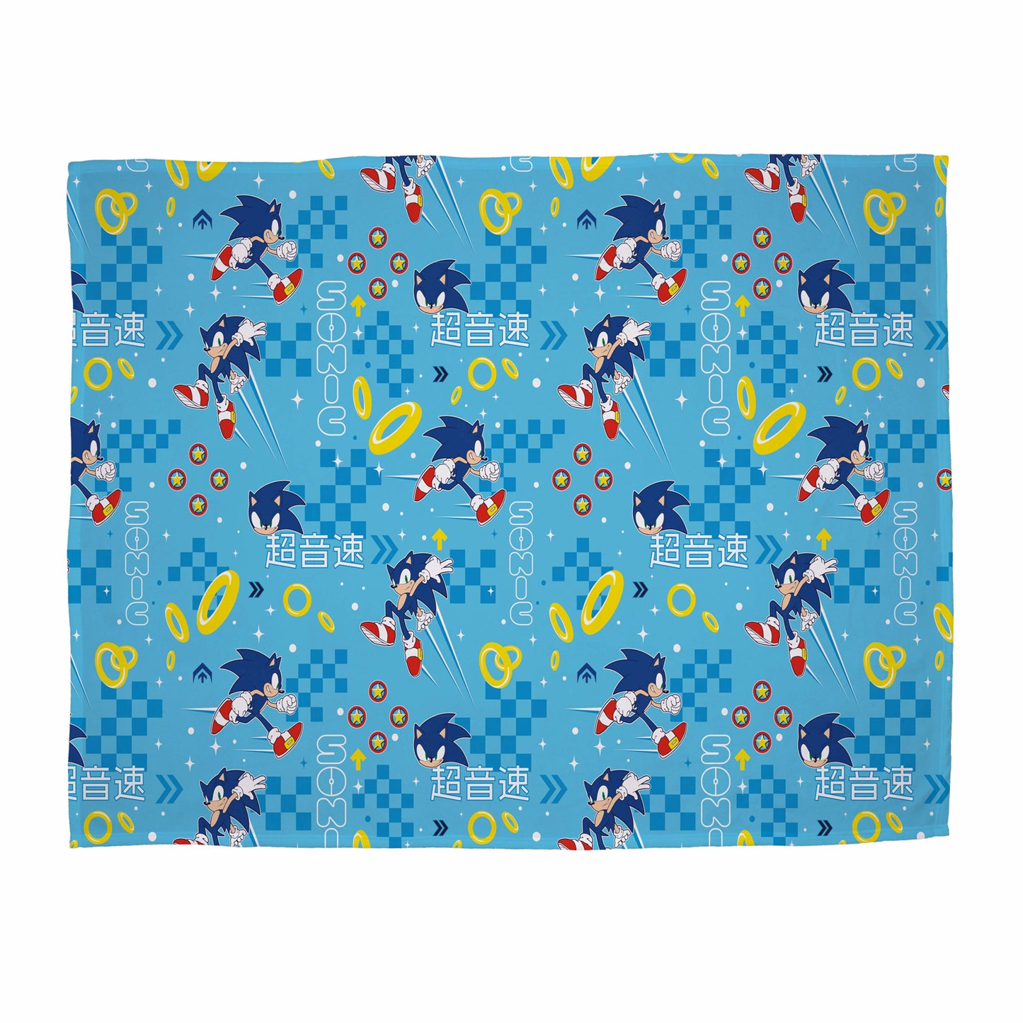 Sonic Geo Rotary Fleece Blanket