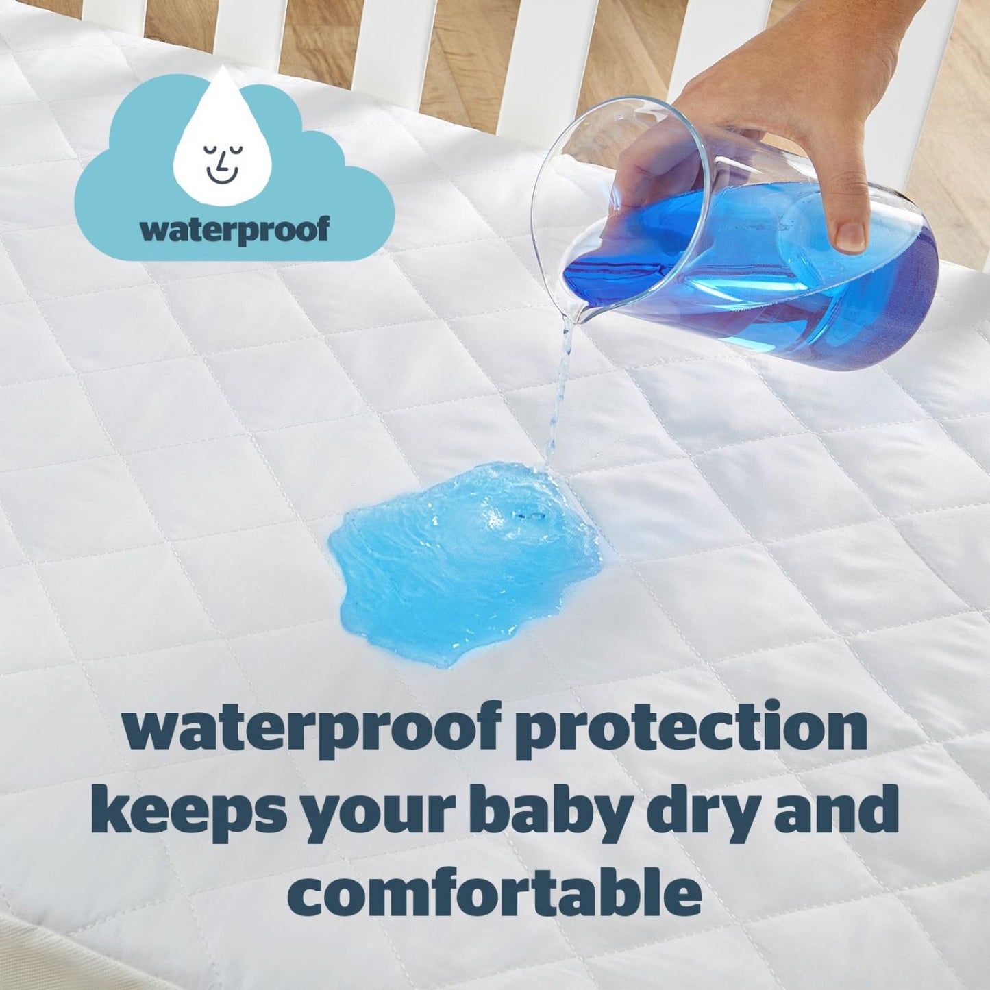 Silentnight Safe Nights Cot Bed Waterproof Mattress Protector