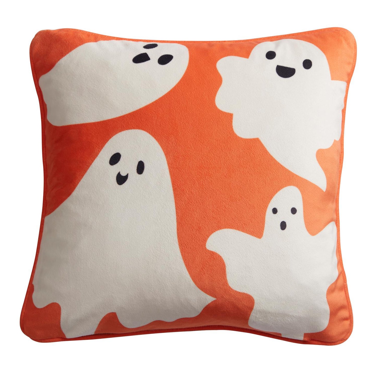Lets Get Spooky Ghosts Velvet Cushion