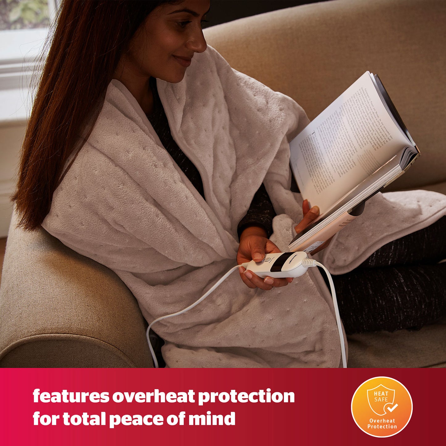 Silentnight Natural Comfort Control Heated Throw