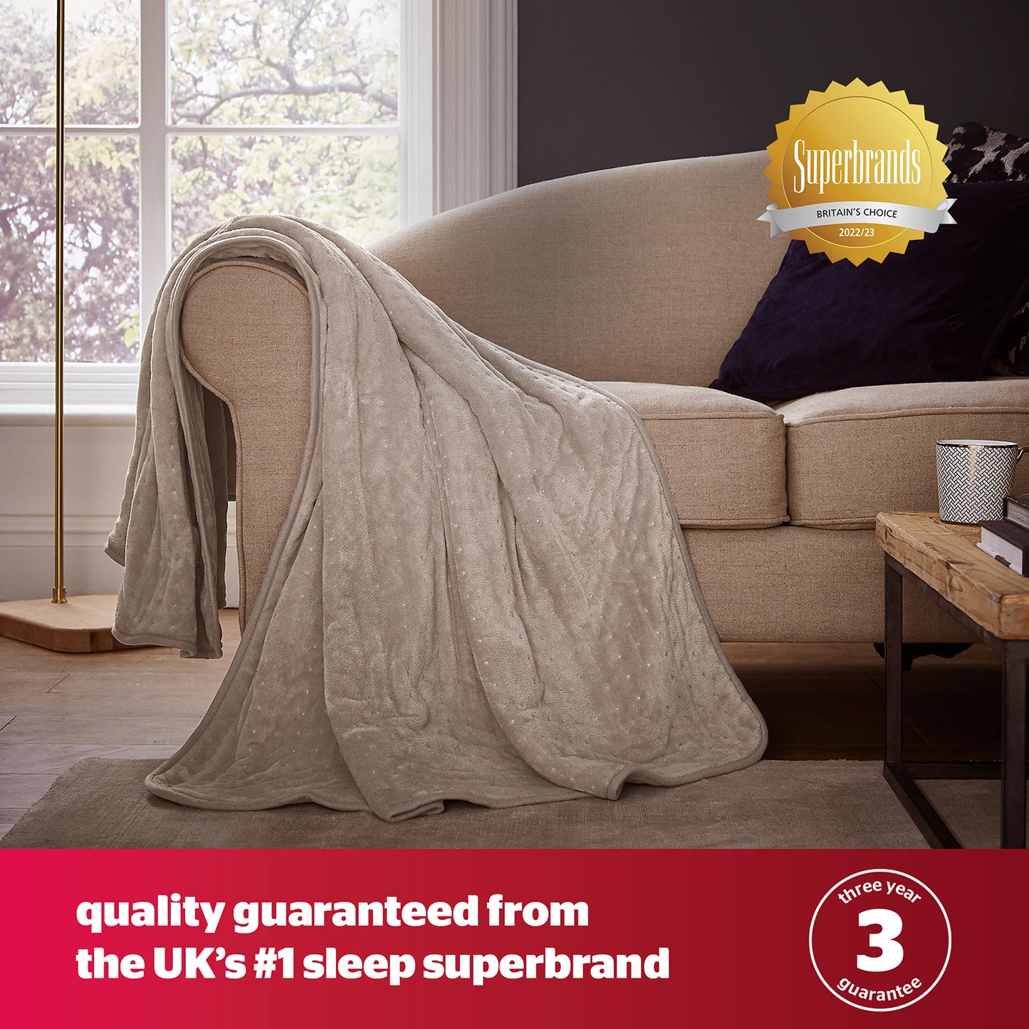 Silentnight Natural Comfort Control Heated Throw