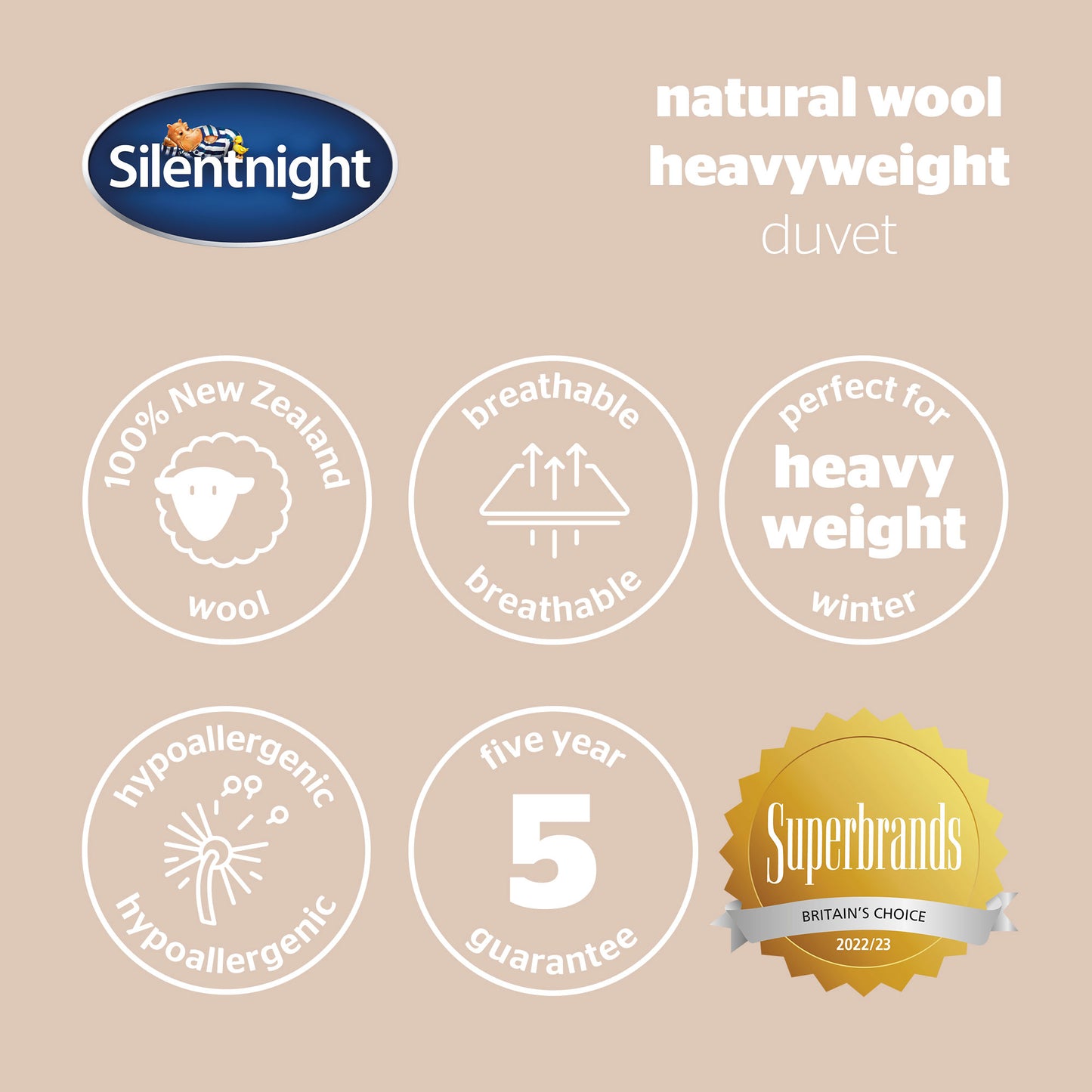 Silentnight Heavyweight Wool Duvet