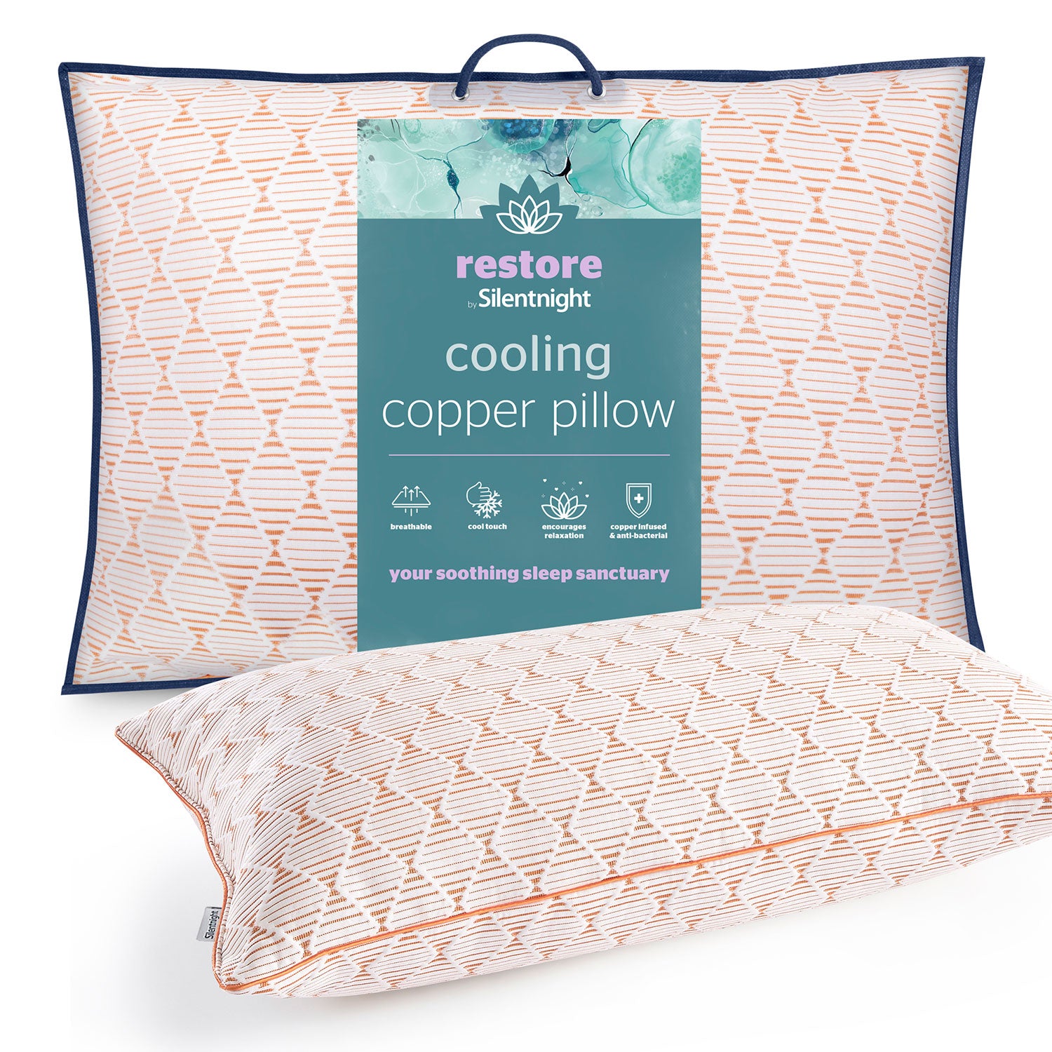Silentnight Restore Cooling Copper Pillow Julian Charles Home