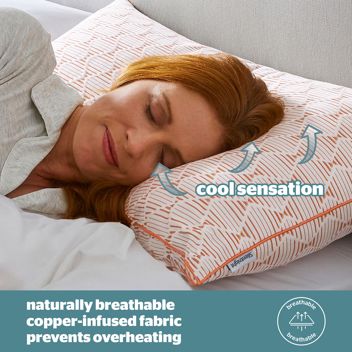 Silentnight Restore Cooling Copper Pillow