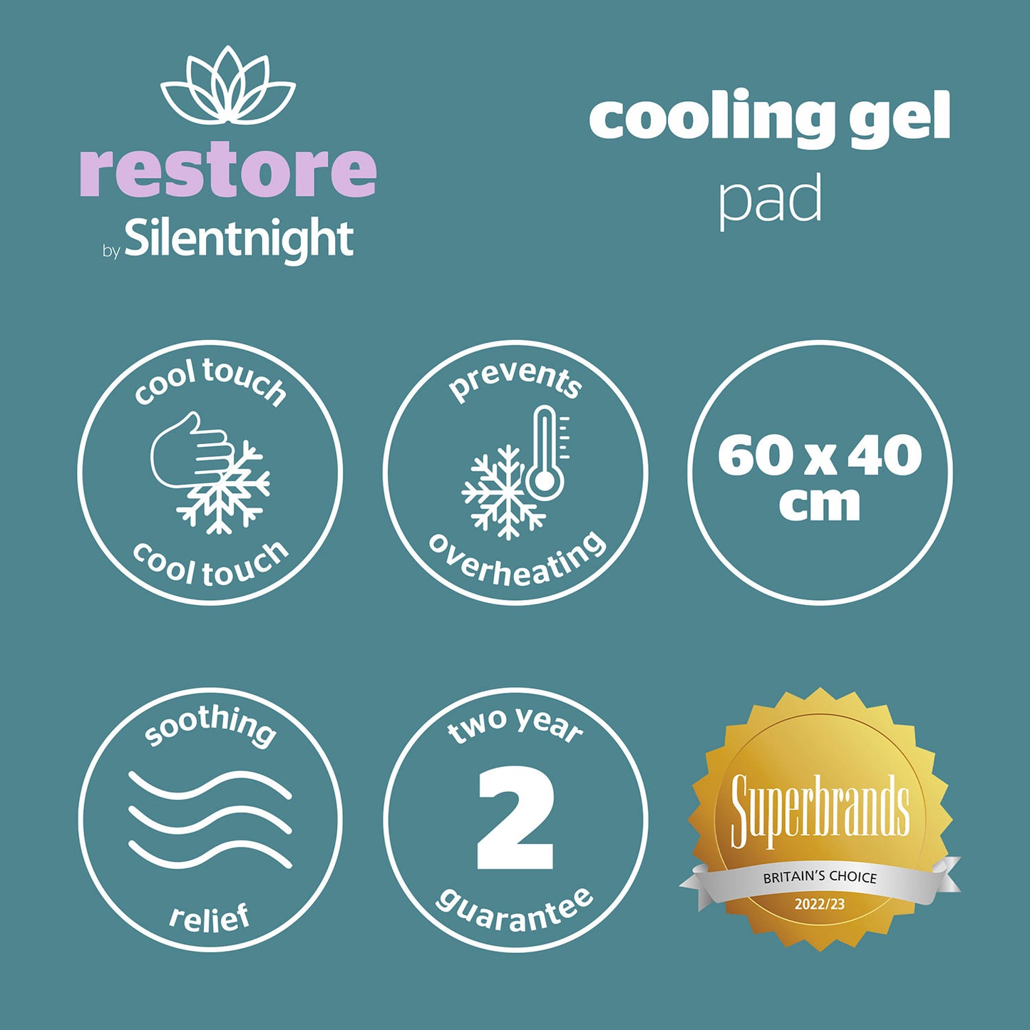 Silentnight Restore Cooling Gel Pillow Pad