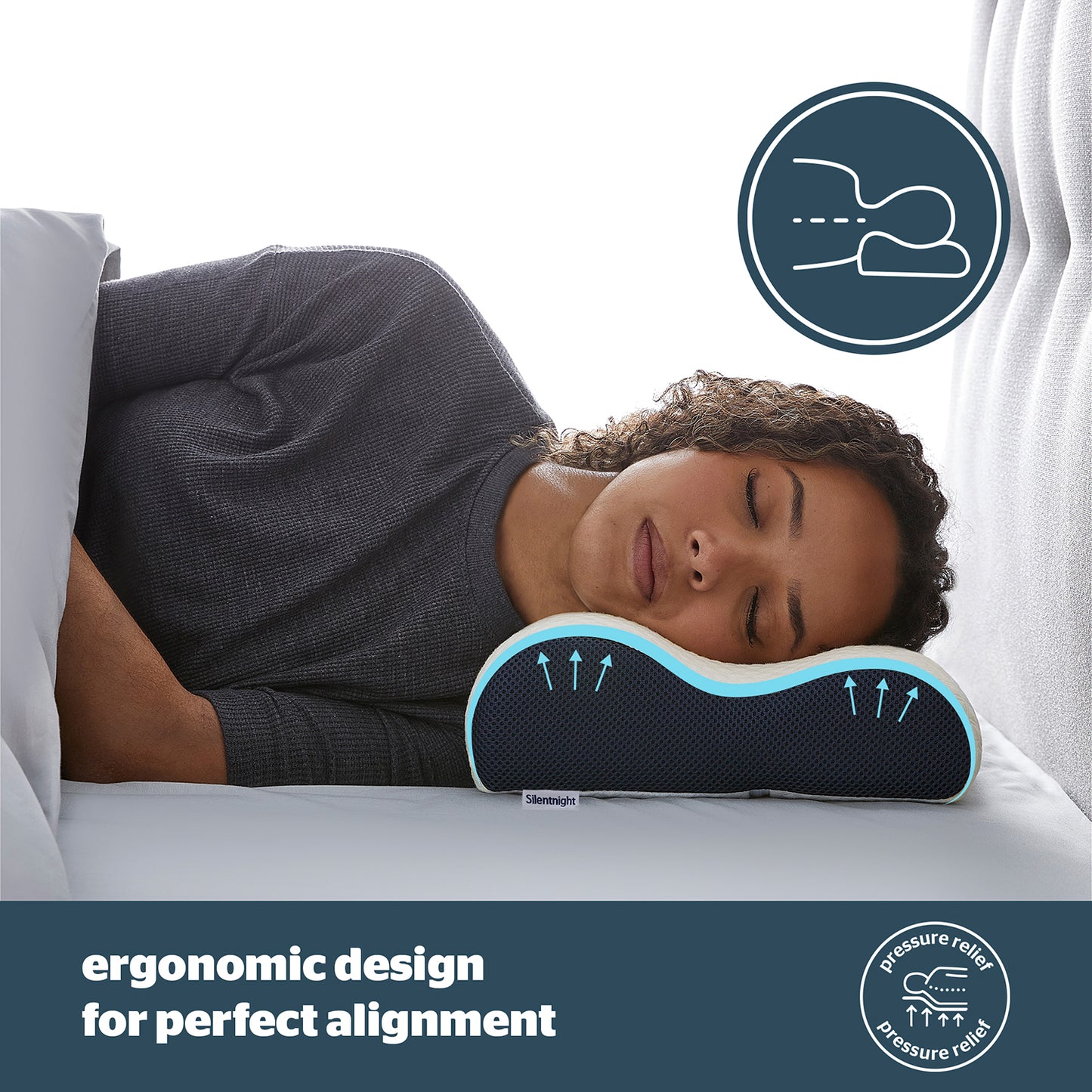 Silentnight Sleep Therapy Contour Pillow