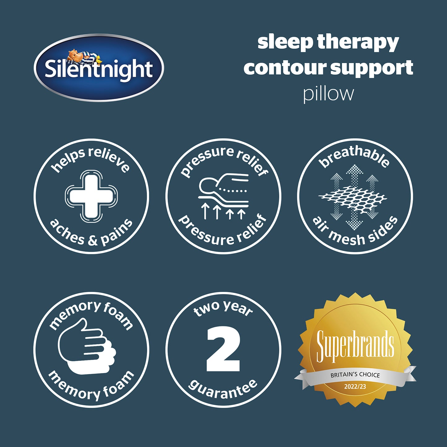 Silentnight Sleep Therapy Contour Pillow