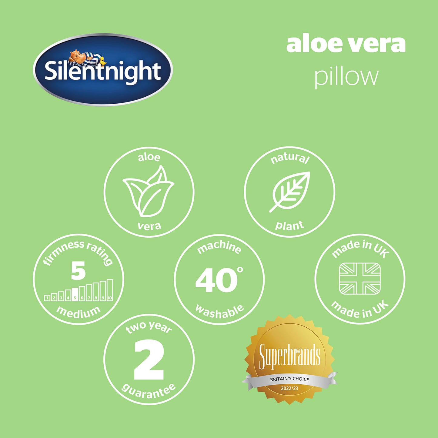 Silentnight Wellbeing Aloe Vera Anti Allergy Pillow