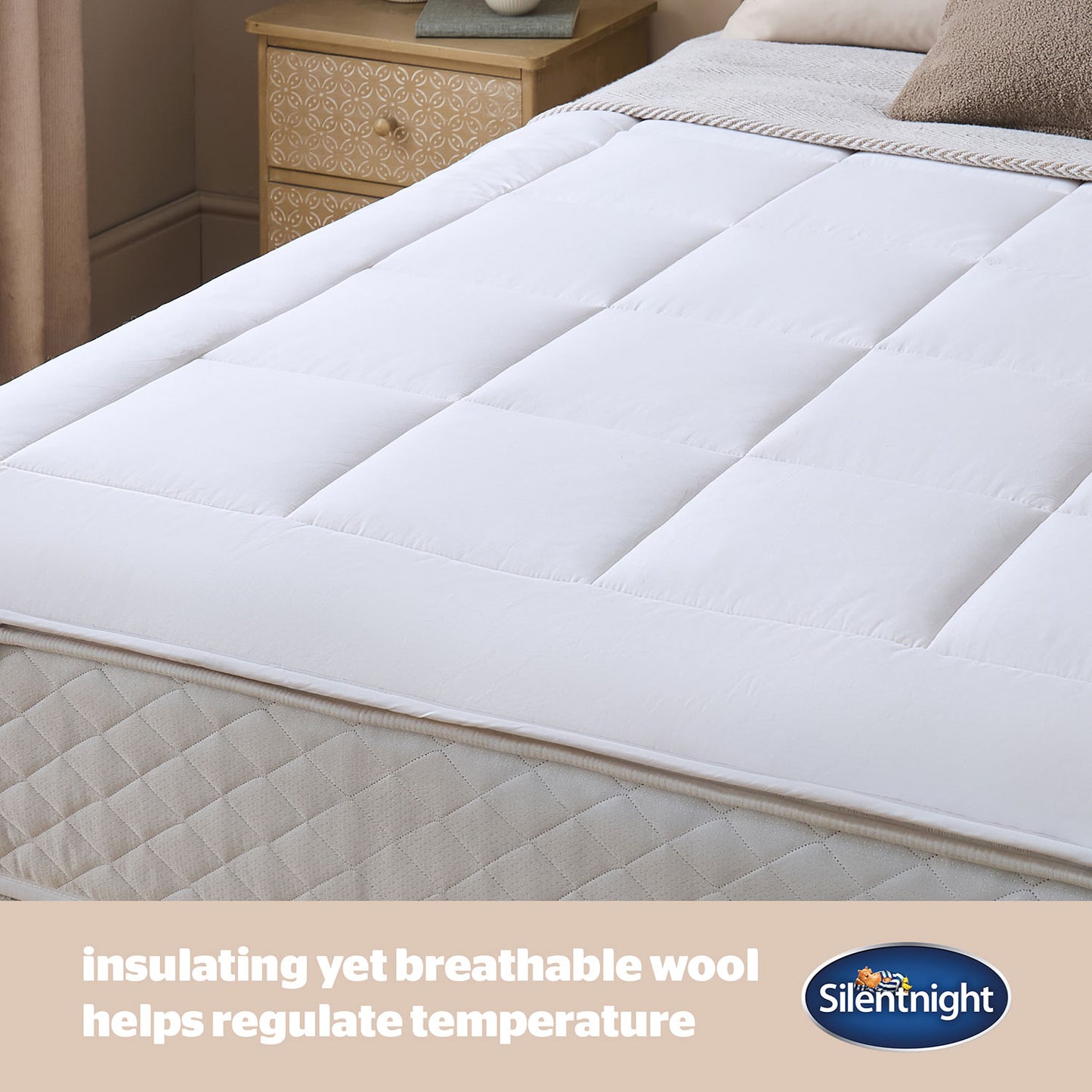 Silentnight Wool Mattress Topper