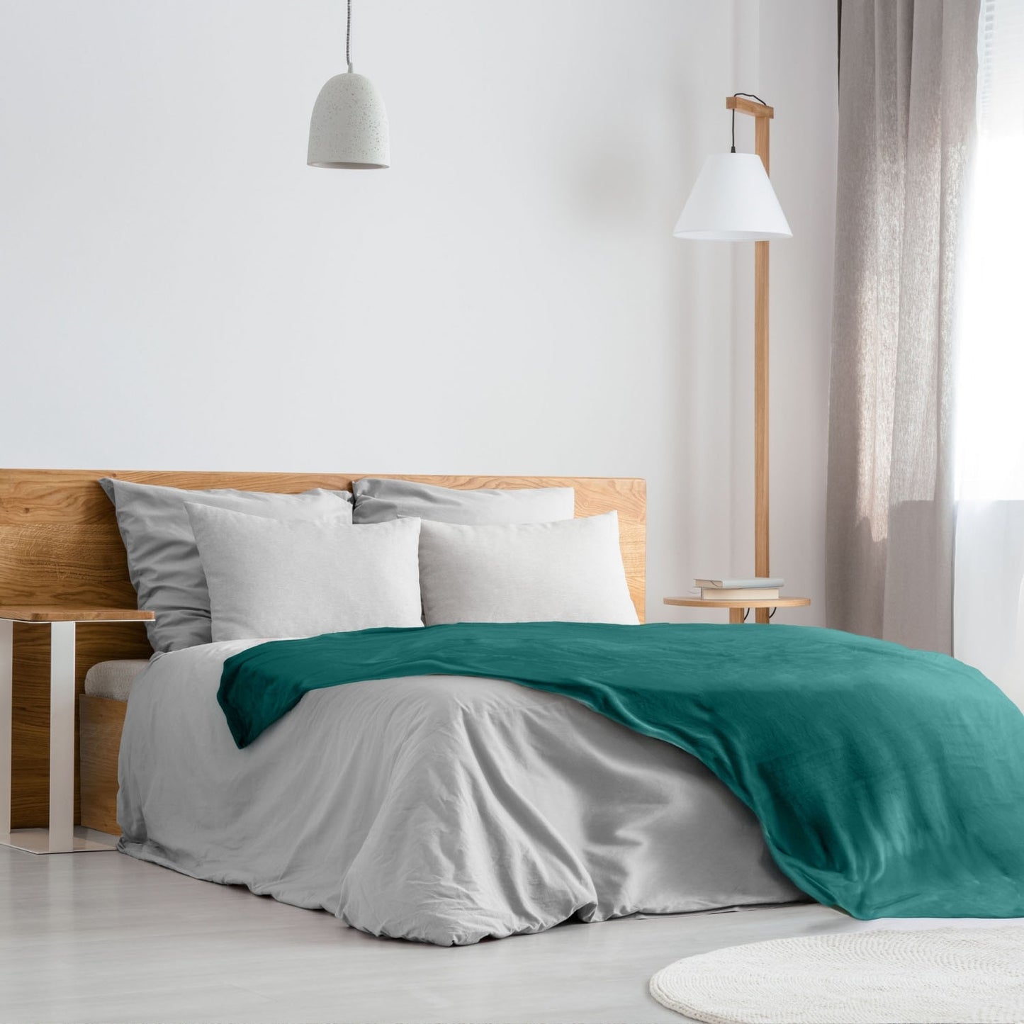 Emerald Green Snug Fleece Blanket Throw